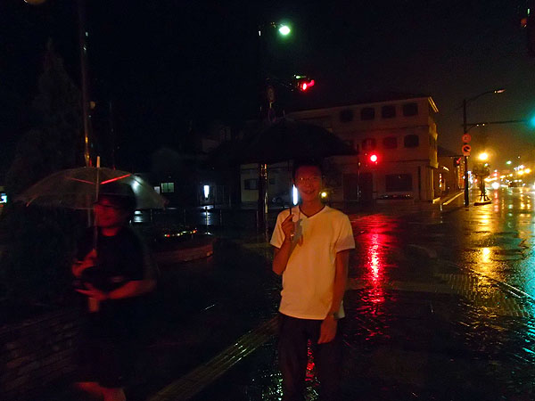 かなりの強い雨